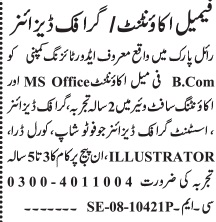 Female Accountant jobs in Lahore 2025