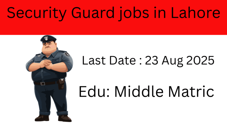 Latest Security Guard jobs in Lahore 2025 Success